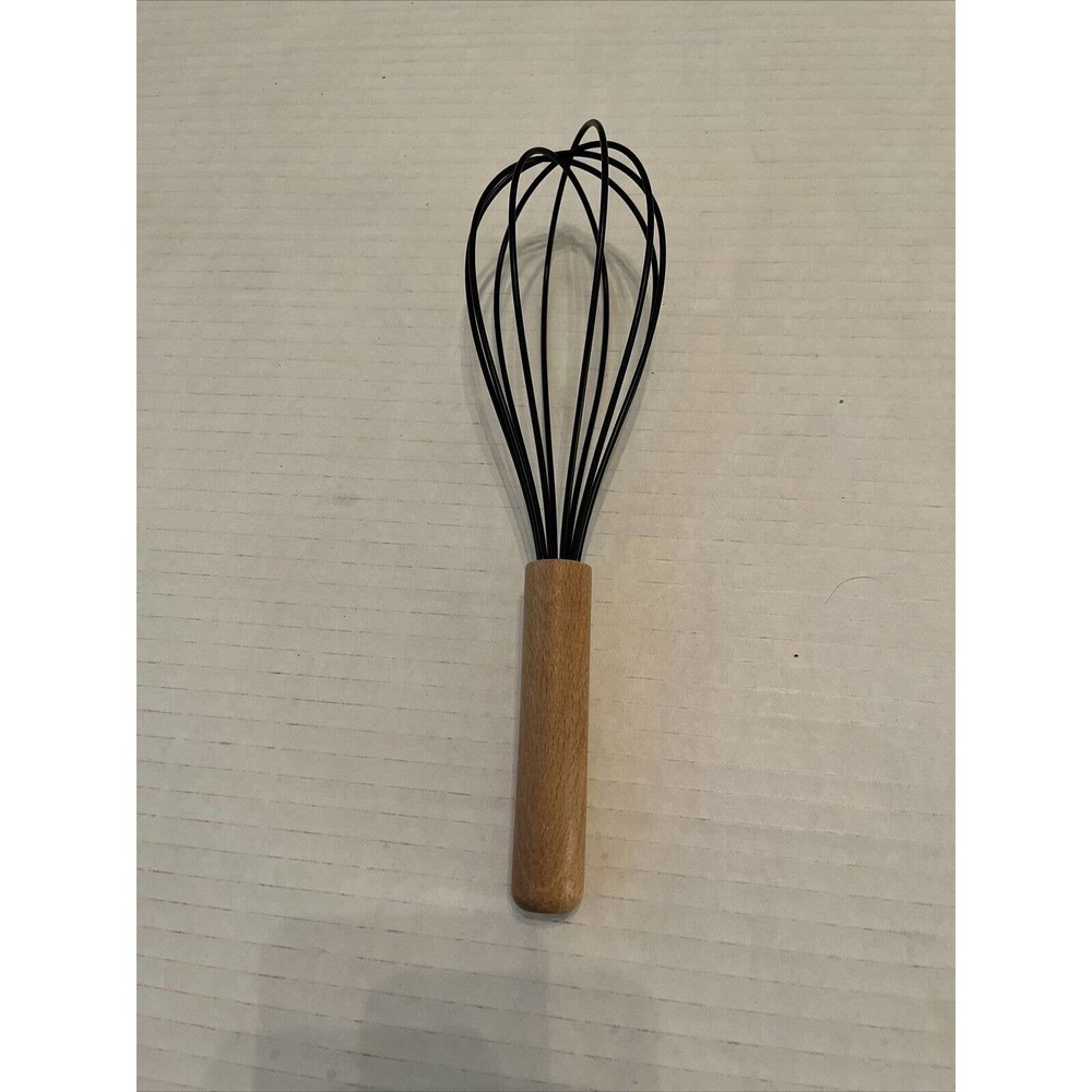 Silicone Kitchen Cooking Utensils Heat Resistant Wood Handle Kitchenware 10 in